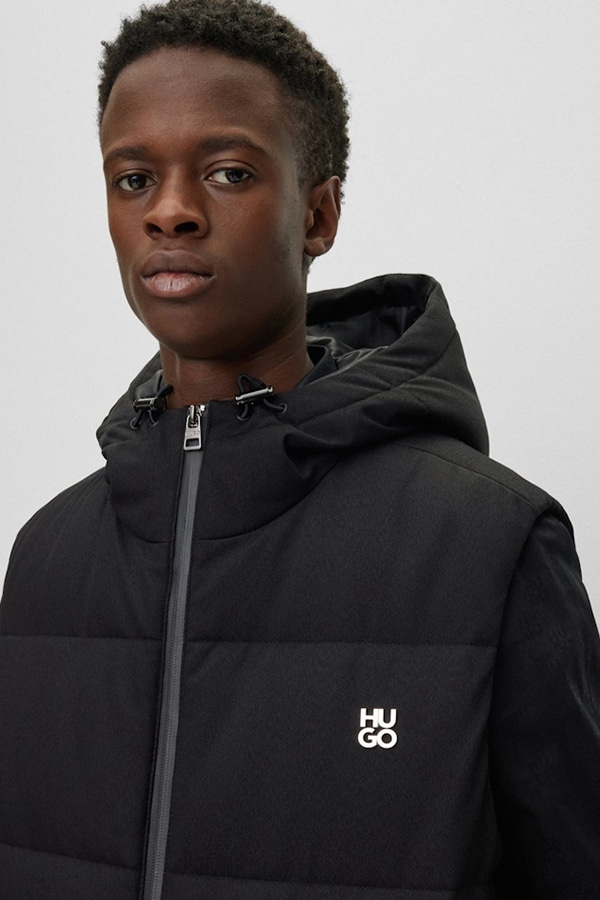 ΑΜΑΝΙΚΟ ΜΠΟΥΦΑΝ ΜΕ ΚΟΥΚΟΥΛΑ HUGO - 001 ΜΑΥΡΟ